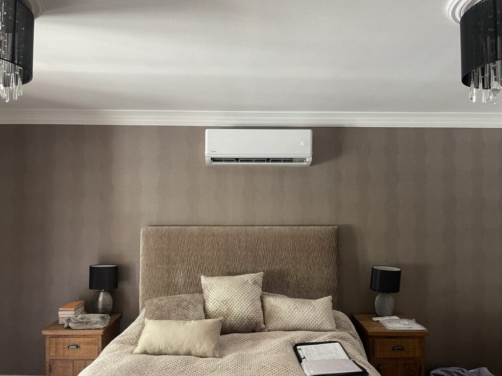 Aircon in bedroom